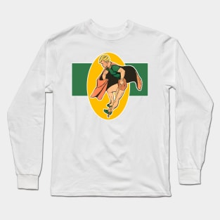 Blond boy in cape Long Sleeve T-Shirt